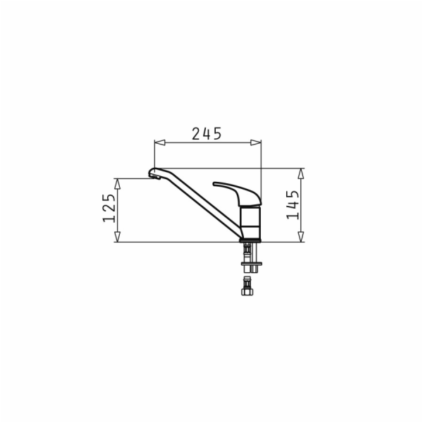 PYRAMIS ASALIA granitová černá baterie