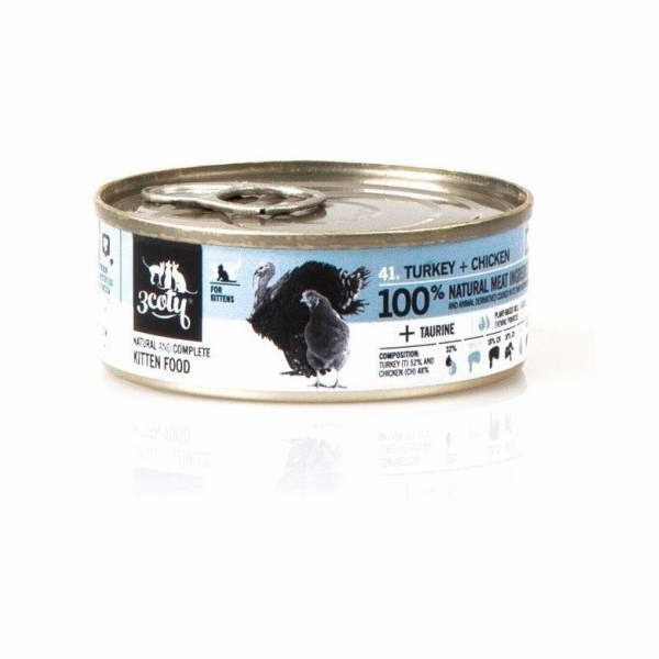 3COTY Turkey with chicken For kittens - mokré krmivo pro ...
