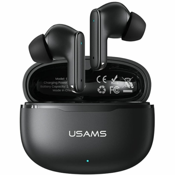 USAMS Bluetooth 6.0 E05 TWS sluchátka černá