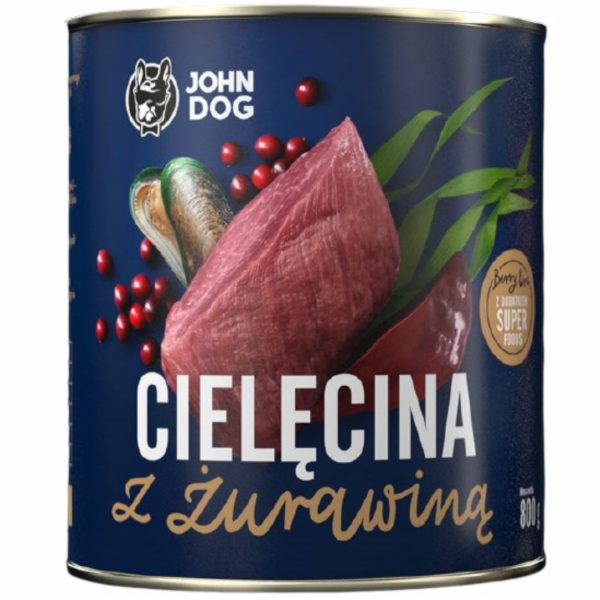 JOHN DOG Berry Adult Veal with cranberries - Mokré krmivo...