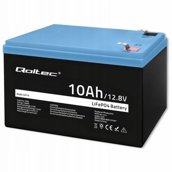 Qoltec Lithium-železitý fosfátový akumulátor LiFePO4 | 12...