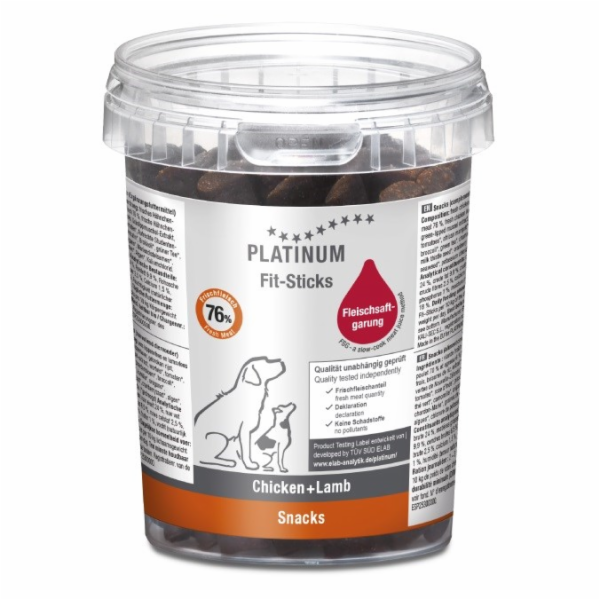 PLATINUM Fit-Sticks Chicken+Lamb - pamlsek pro psa - 300g