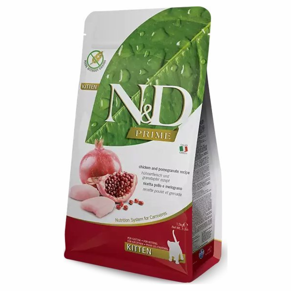N&D PRIME CAT Kitten Chicken & Pomegranate 300g granule p...