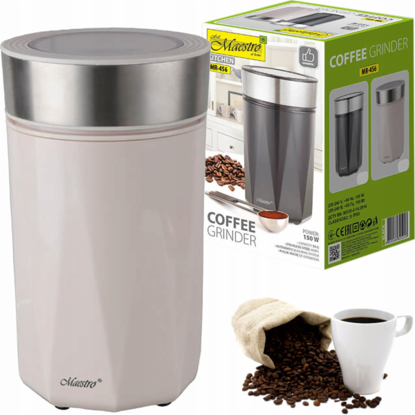 Feel-Maestro Mlýnek na kávu 50g 150W MR-456-IVORY