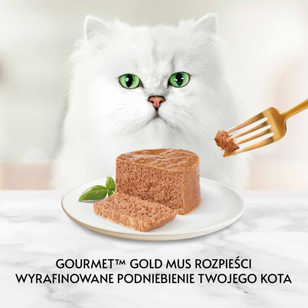 PURINA Gourmet Gold Mousse with salmon - mokré krmivo pro...