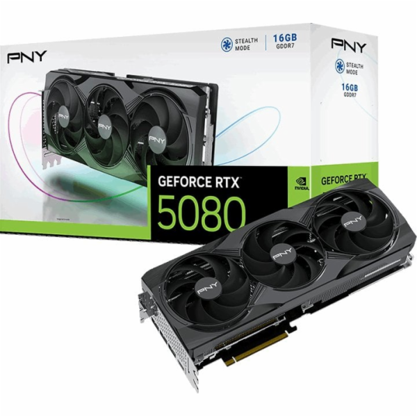 PNY Grafická karta GeForce RTX 5080 3F 16GB VCG508016TFXPB1