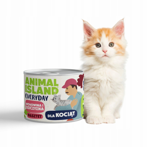 ANIMAL ISLAND Everyday Beef and game for kittens - mokré ...