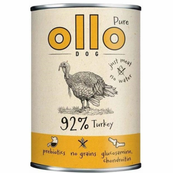 OLLO Pure Turkey - vlhké krmivo pro psy - 850g