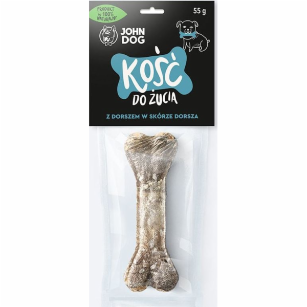JOHN DOG Chewing bone with cod - žvýkačka pro psy - 12 cm