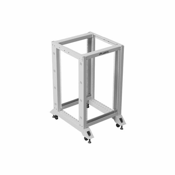 Lanberg Otevřený rack 19" 18U 600X800 šedý