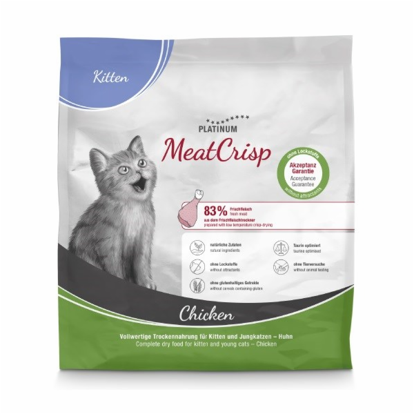 PLATINUM MeatCrisp Kitten Chicken - suché krmivo pro kočk...
