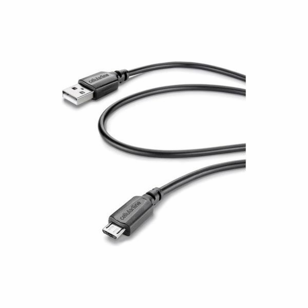 Cellular Line Kabel USB-A USB - 1,1 m černý (CUSBDATACABM...