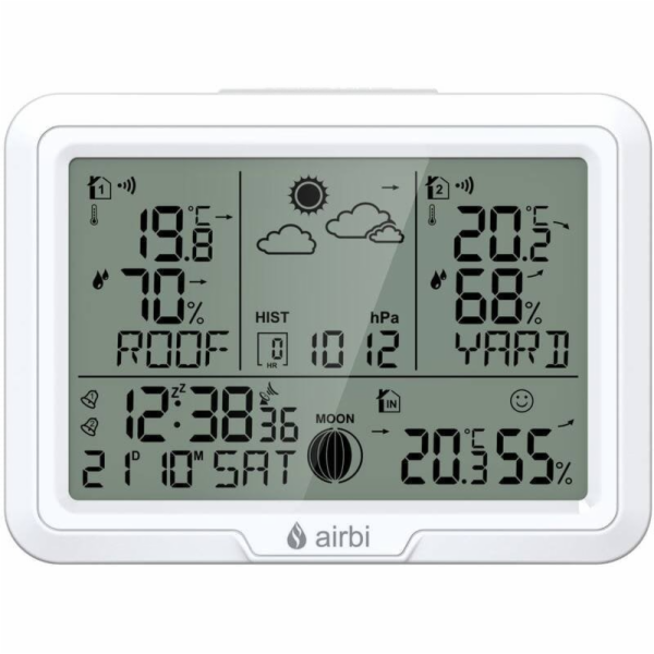 Airbi DUO - meteostanice se 2 bezdrátovými čidly