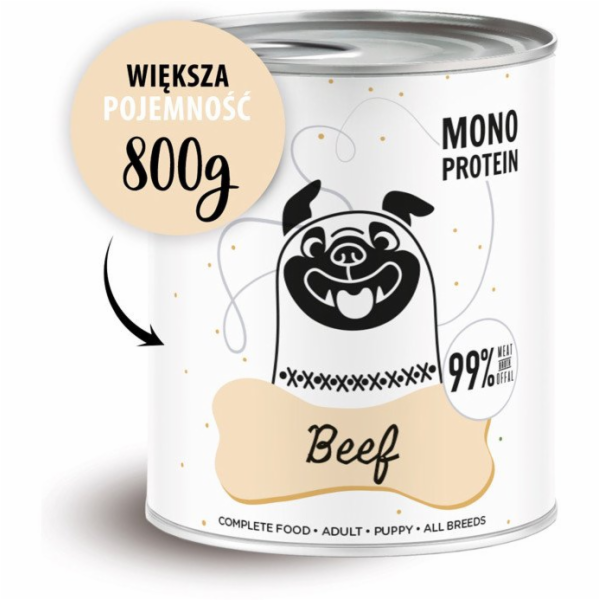 PAKA ZWIERZAKA Pepe Beef - vlhké krmivo pro psy - 800g