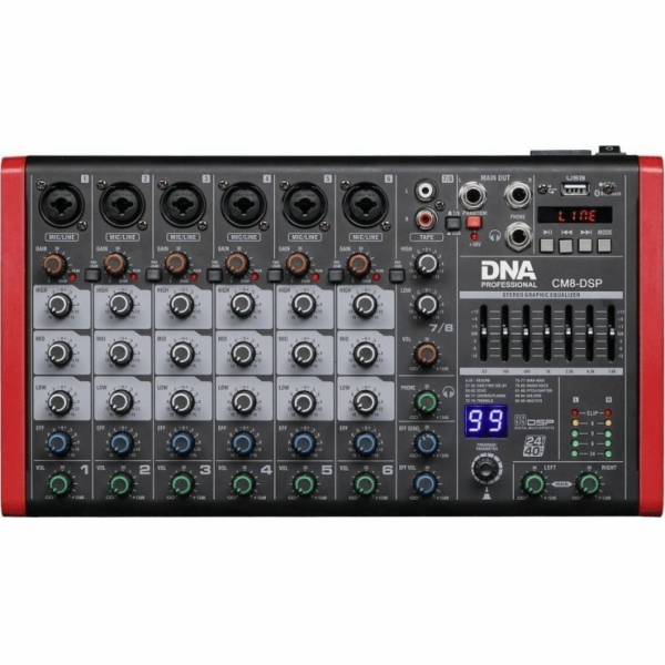 DNA CM8-DSP - USB audio mixer s MP3 přehrávačem