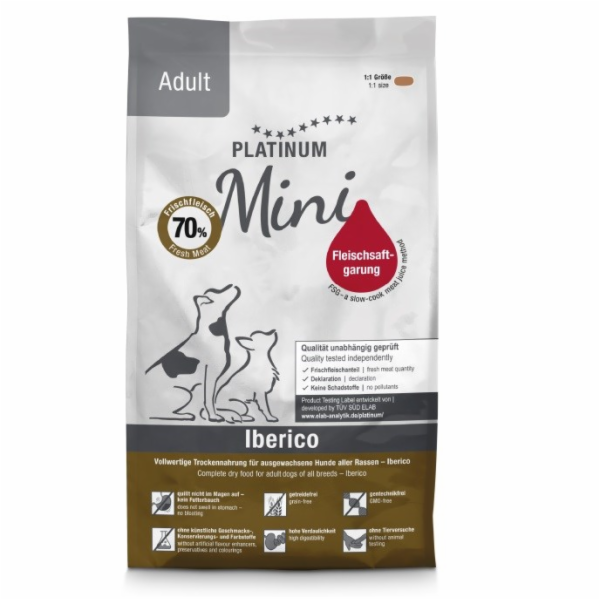PLATINUM Adult Iberico Mini - polovlhké krmivo pro psy - ...