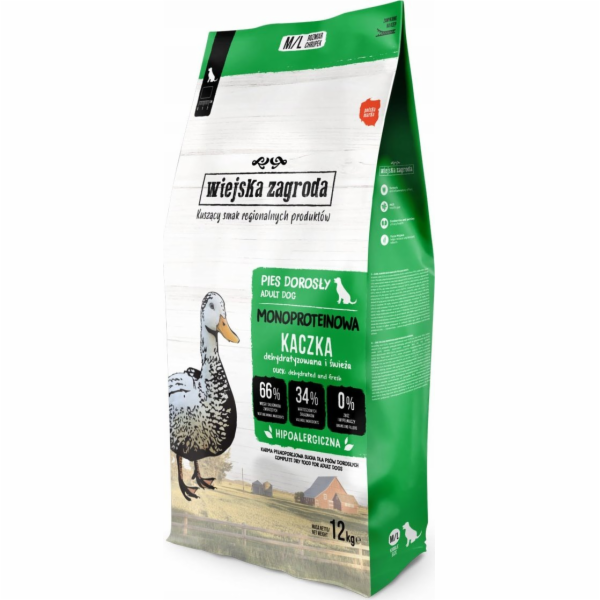 WIEJSKA ZAGRODA Monoproteinowa Kaczka M/L - suché krmivo ...