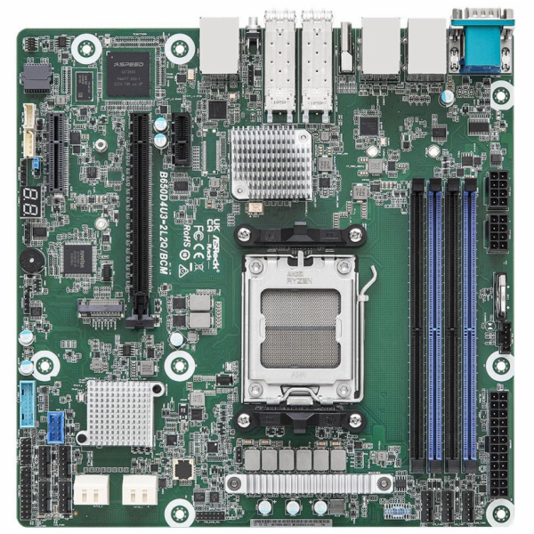 Asrock B650D4U3-2L2Q/BCM základní deska AMD B650 Express ...