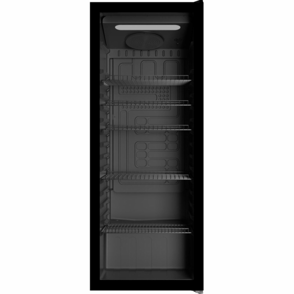 Bomann KSG 7292    schwarz Glastürkühlschrank 143cm