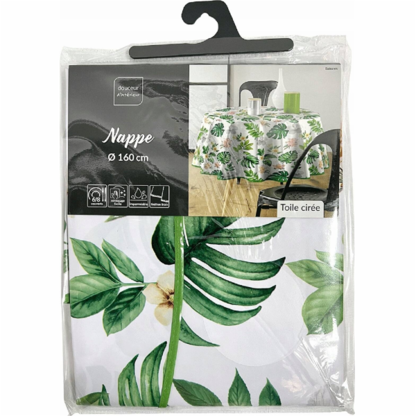 Douceur d`Interieur Kulatý ubrus s květinovým vzorem BALE...