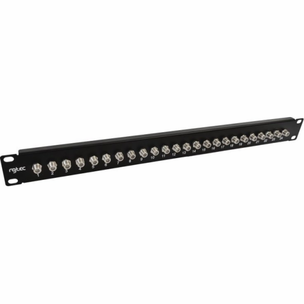 Alantec Patch panel s F-type zásuvkami, vybavený, 1U, 24 ...