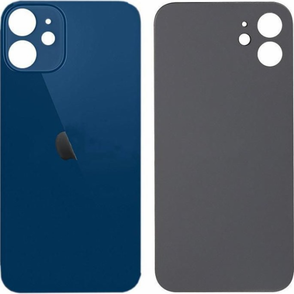 CoreParts Zadní kryt Glass pro Apple iPhone 12 modrý