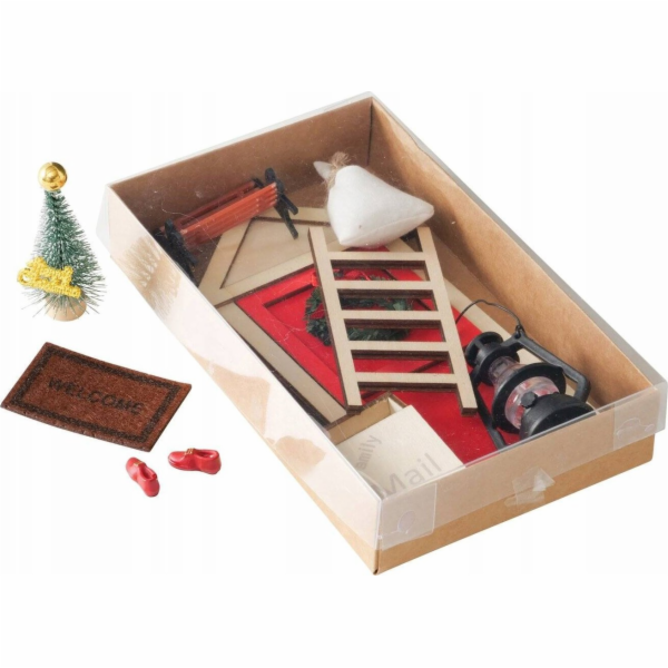 Boltze DIY vánoční dekorace elfí dveře, nástěnná ozdoba, ...