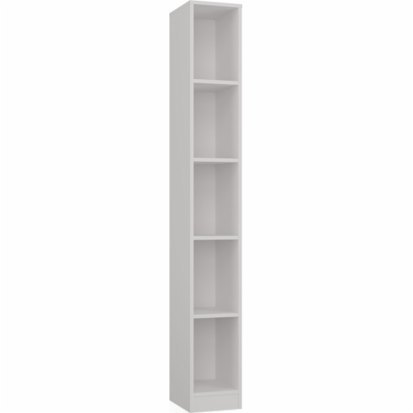 Topeshop R25 KNIHOVNA 25CM BÍLÁ