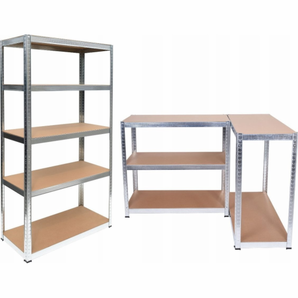 Topeshop KOVOVÝ ÚLOŽNÝ POLICE G7030 MDF