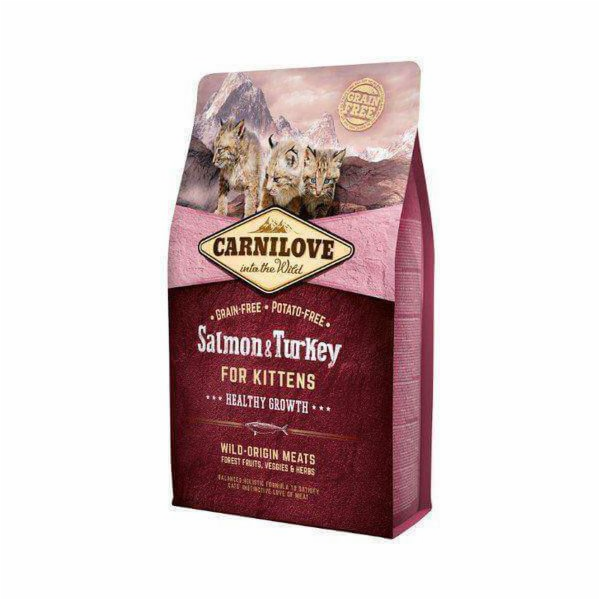 CARNILOVE Cat Salmon & Turkey For Kittens - suché krmivo ...