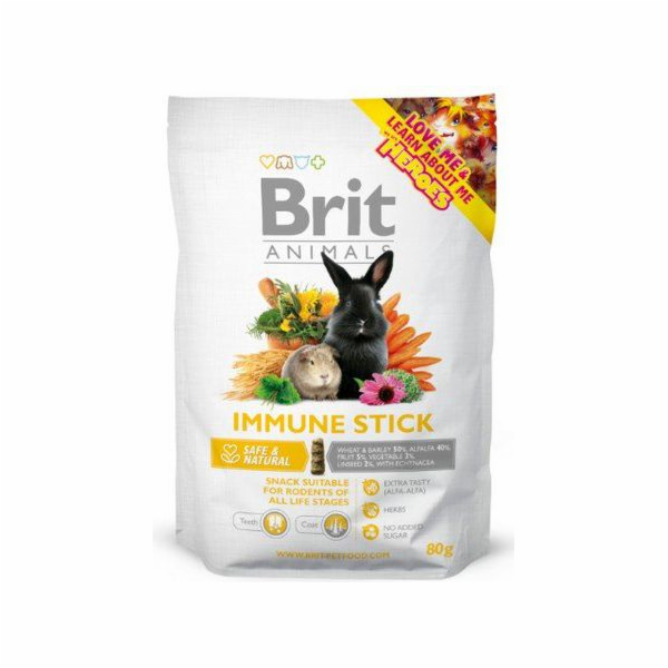 BRIT Animals Immune Stick pro hlodavce - 80 g pamlsku pro...