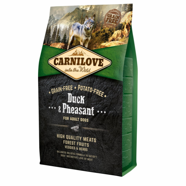 CARNILOVE Adult Duck and pheasant - suché krmivo pro psy ...