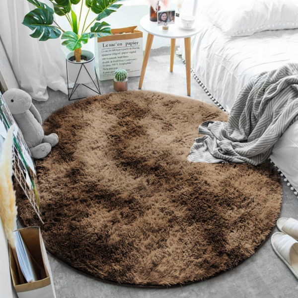 Strado Kulatý Ombre Koberec Strado 100x100 OmbreCoffee (h...