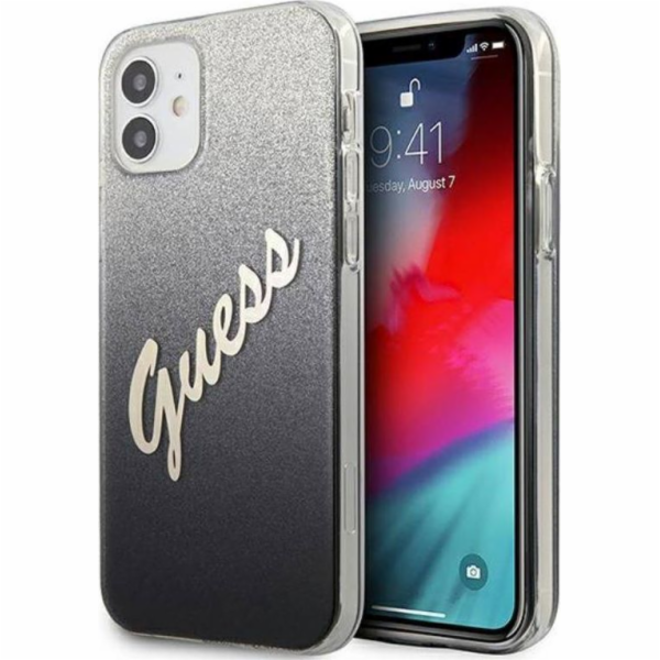 Guess Pouzdro Guess GUHCP12SPCUGLSBK pro Apple iPhone 12 ...