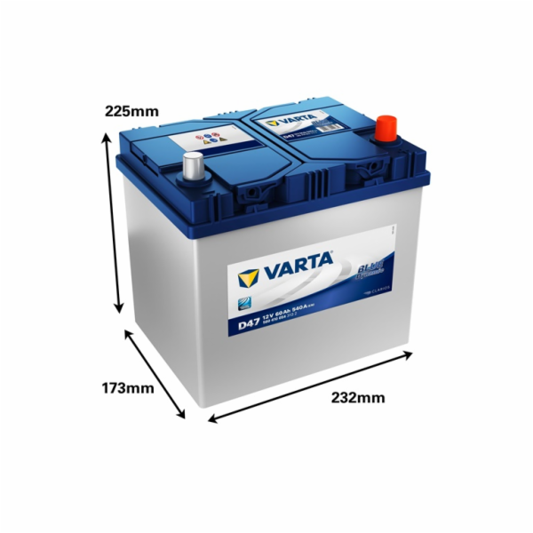 Baterie Varta BD D47, 60 Ah, 540 A, 12 V