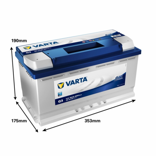 Baterie Varta BD G3, 95 Ah, 800 A, 12 V