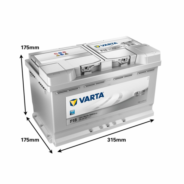 Baterie Varta SD F18, 85 Ah, 800 A, 12 V