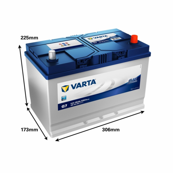 Baterie Varta BD G7, 95 Ah, 830 A, 12 V