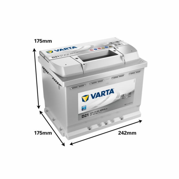 Baterie Varta SD D21, 61 Ah, 600 A, 12 V