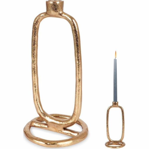 Home Styling Collection Svícen na dlouhou svíčku, hliník,...