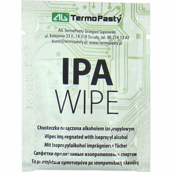 AG TermoPasty Contact IPA Wipes AG (AGT-181)