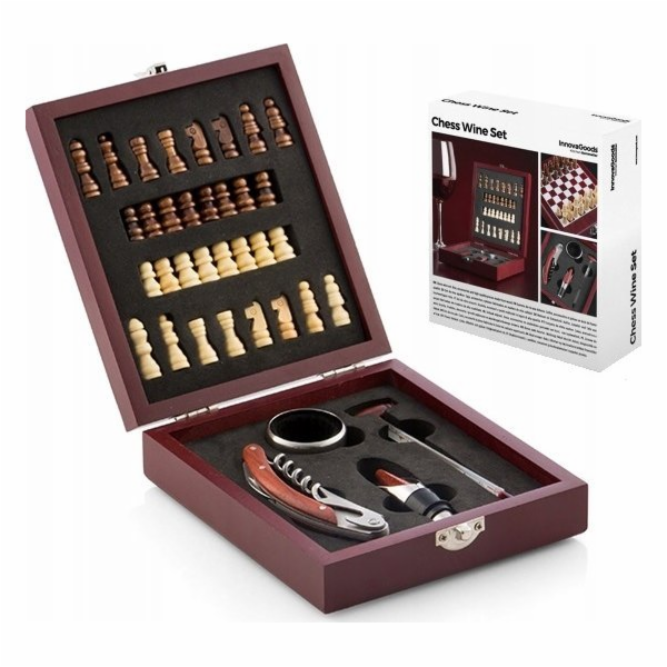 InnovaGoods&nbsp;Sada&nbsp;doplňků&nbsp;na&nbsp;víno&nbsp;a&nbsp;šachů&nbsp;(37&nbsp;dílků)