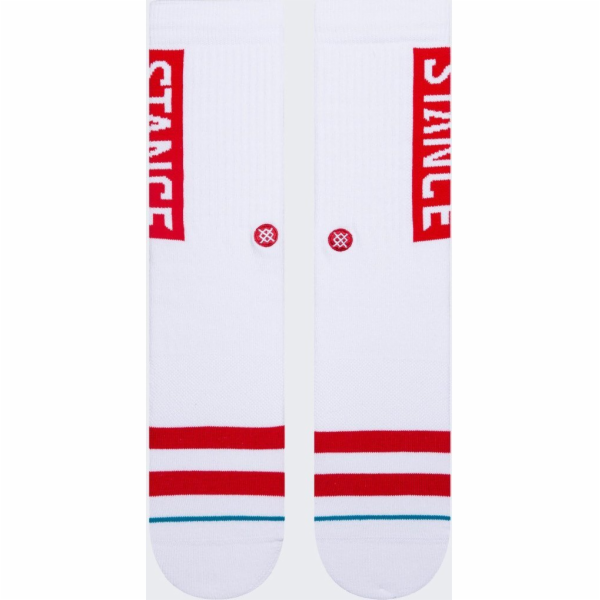 Stance Ponožky Stance OG Crew 1 pár Bílá/Červená