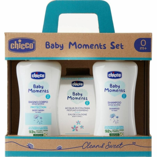 Chicco Sada Baby Moments: pěna do koupele 200ml + šampon ...