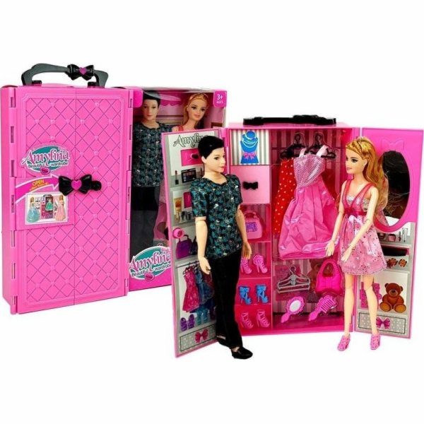 Lean Sport Sada panenek pro chlapce a dívku, šatní skříň,...