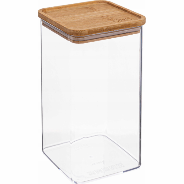 5five ESKE Velkoobjemový kontejner, bambusové víko, 1,5 l