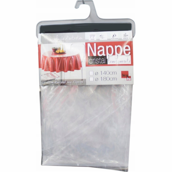 Douceur d`Interieur Oválný průhledný ubrus, 140 x 240 cm