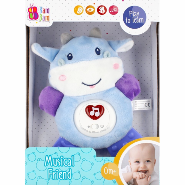 BamBam BAM BAM HUDEBNÍ MĚKKÁ KRÁVA B/O 18X25X8 18/36