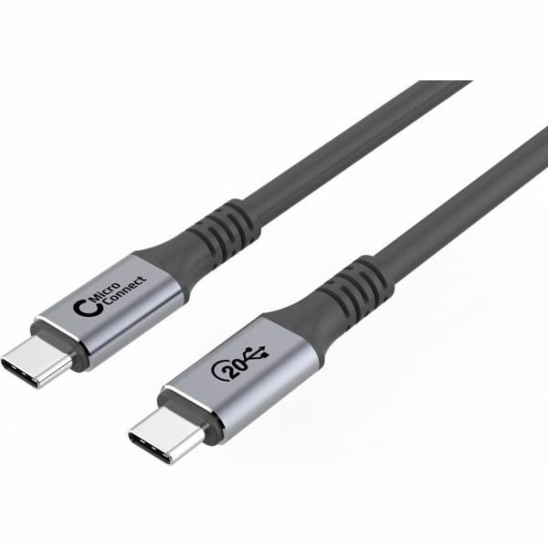 MicroConnect Kabel USB USB-C - USB-C 1 m černý (USB3.2CC01)