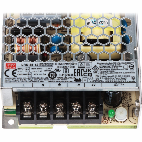 Mean Well SPÍNACÍ NAPÁJECÍ ZDROJ LRS-35-12 MEAN WELL